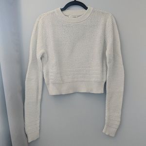 Bright White Cotton Pullover from Club Monaco